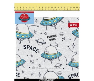 Jersey - Frl. von Julie Ufo grau meliert